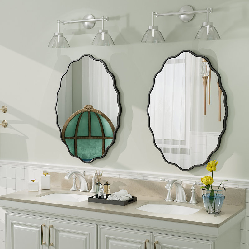 Miroir mural Amara Wavy, 28 po x 20 po