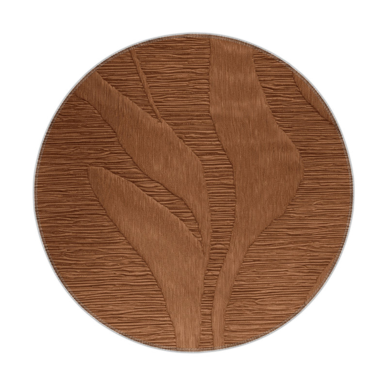 Abstract Brown Indoor and Outdoor Area Rug, Rectangle 3' x 5'