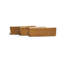 Handmade 2x6-in Moroccan Zellige Solid Color Caramel
