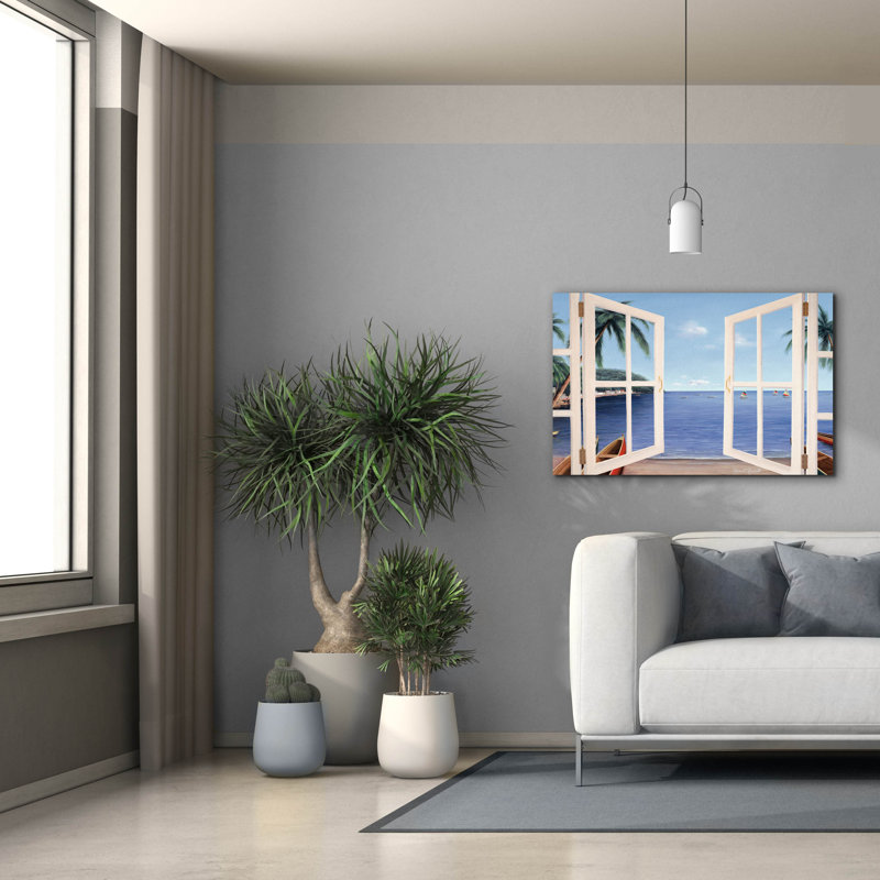«Day Dreams Window» par Diane Romanello, H 26 po x l 40 po x P 1,5 po