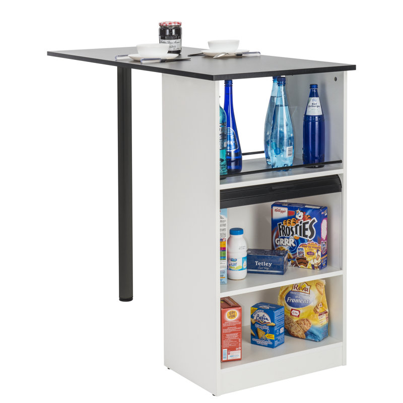 Eoin Wood Kitchen Island, White