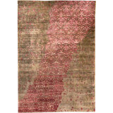 Neo Hand Knotted Purple/Red Area Rug