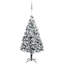 Arbre de Noël artificiel pré-éclairé en PVC vert 70,9 pouces avec ensemble de boules