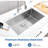 Efficient Drainage Stainless Steel Modern Kitchen Solution Ideal For Large Cookware