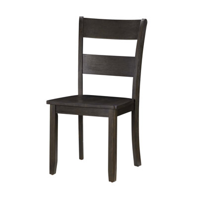 Distressed Walnut Finish Side Chair,Set Of 2