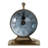 Aparicio Decorative Round Aluminum & Glass Double Sided Tabletop Clock with Compass Dial for Home Decor - Vintage Desk Accent for Office or Entryway - 7", Gold-1741226109