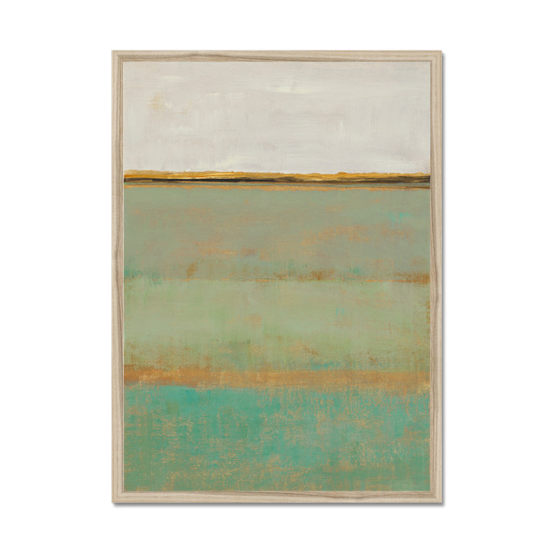 Verdant Field II by Timothy O' Toole - Painting, 50cm H x 34cm W, Natural Wood Framed Paper Print