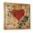 Toile avec cadre flottant or