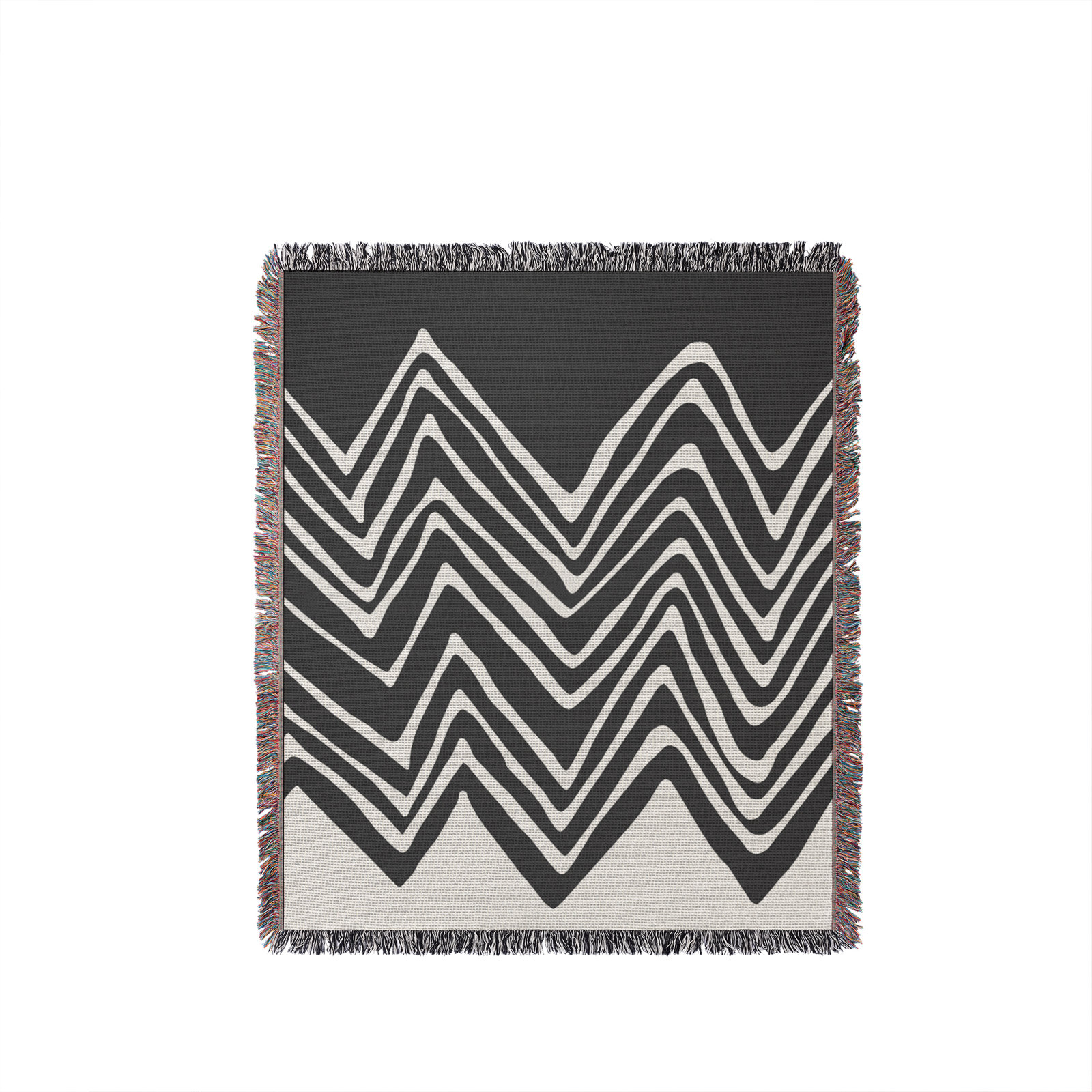 Addai Throw Blanket, Gray, 60" H x 60" W (Throw)