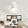 Corabelle 23" 3-Blade Modern Flush Mount Ceiling Fan with Remote Control and Light Kit Included
