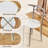 2-Person Dining Set with Storage Shelf, Space-Saving Design-1813220889
