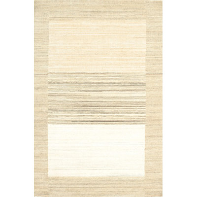 Gris contemporain/Tapis décoratif beige