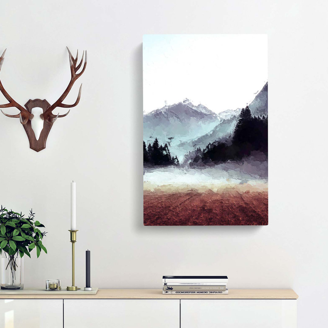 Fog Over Luttach In Italy - Wrapped Canvas