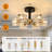 Kasondra Crystal Semi Flush Mount