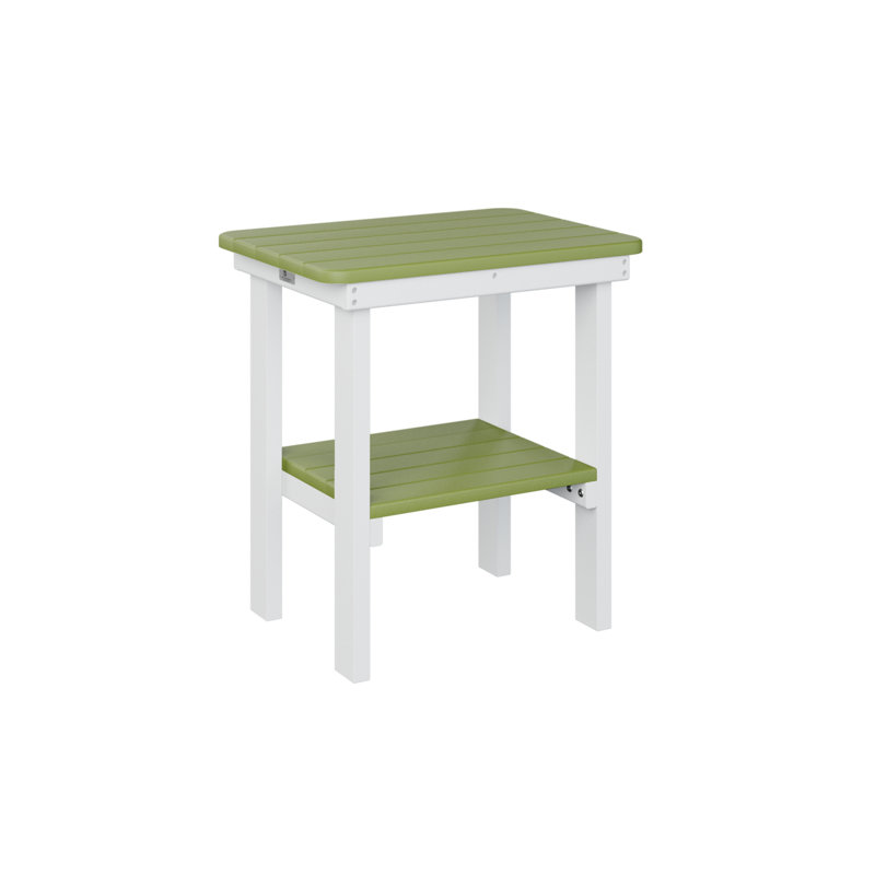  Table de salle à manger rectangulaire, Vert kiwi, H 22 po x l 20,5 po x P 15 po
