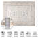 Rectangle Fillender Commercial Use Area Rug with Non-Slip Backing