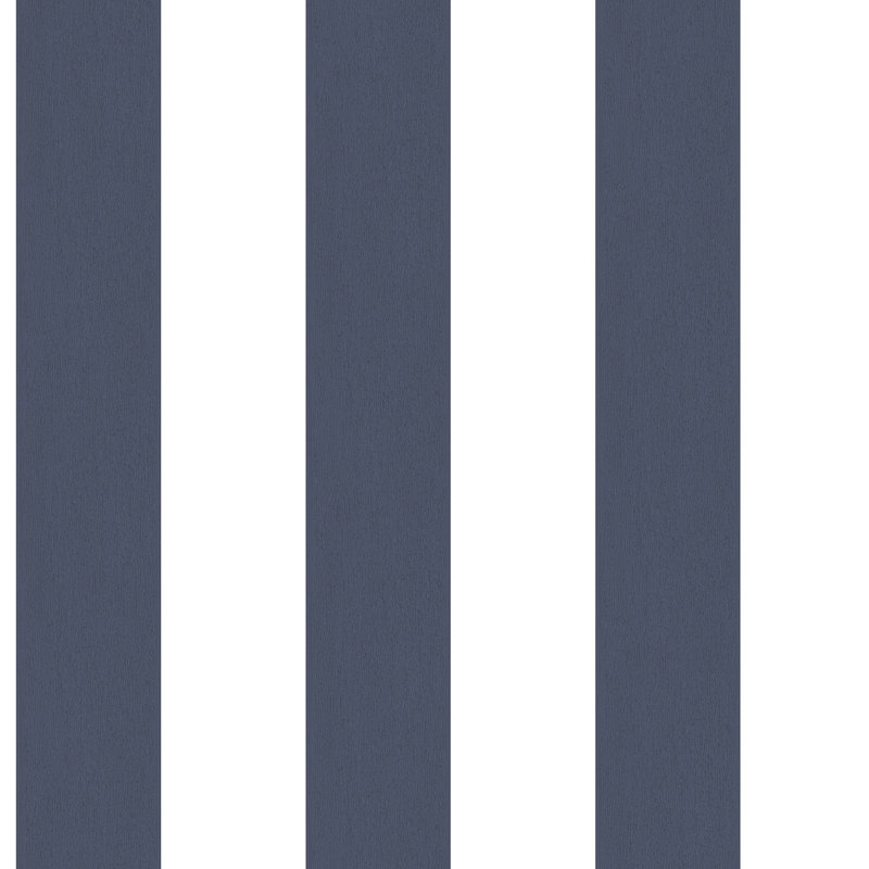 Angelo 10m x 53cm Matte Wallpaper Roll, Navy/White