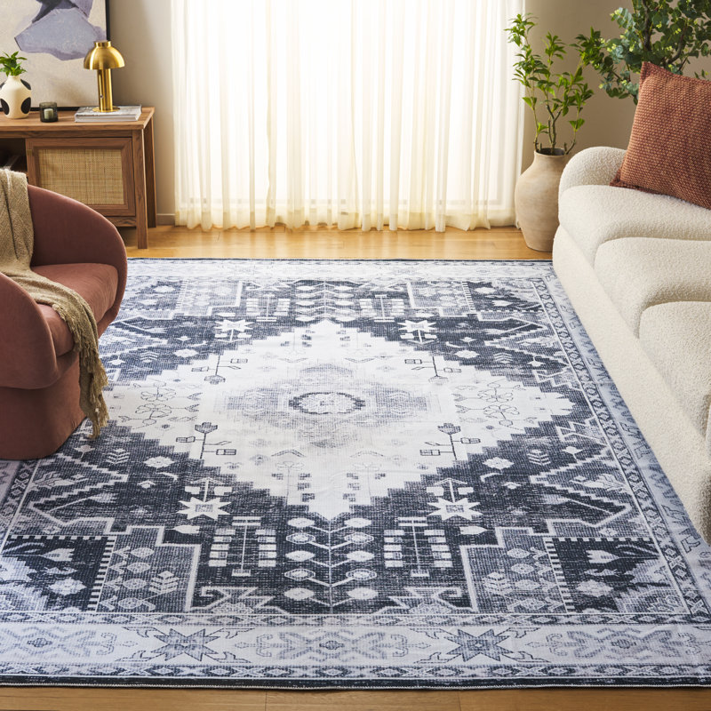 Meeghan Performance Machine Washable Oriental Rug, Rectangle 8' x 10'