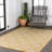 Duglas Traditional Mediterranean Tile Design Yellow/Cream Indoor/Outdoor Rug-964290155
