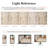 Ladonya Vintage Washable Beige Area Rug with Non-Slip Backing-112420071