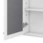 Armoire à pharmacie murale 35 po x 28 po, armoire de rangement pour salle de bain avec porte miroir et 6 tablettes ouvertes réglables-442584946