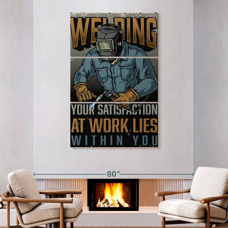 Lelend Welder Motivation, 74" H x 48" W