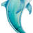 Swimming Dolphin Wall Decor Set/2