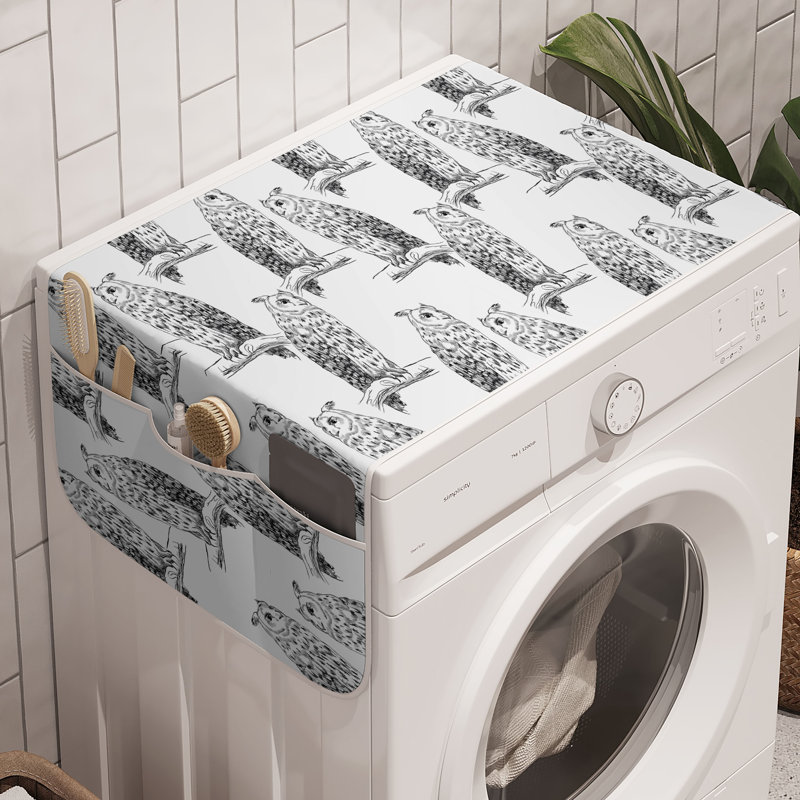 Machine à laver East Urban Home Owl Lover, paquet de 2, 47 po x 18,5 po