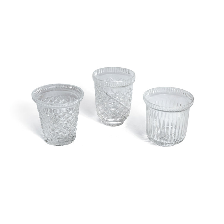 3'' H Glass Tabletop Votive Holder