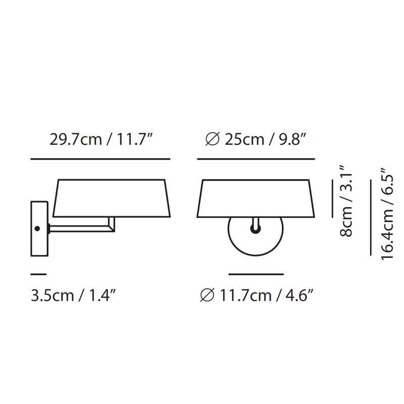 HALO Wall Lamp, Black