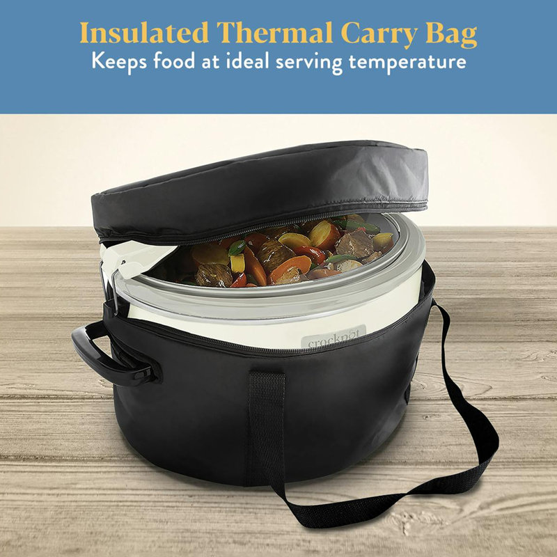 Mijoteuse électrique programmable de 7 pintes avec sac thermique Crat Pot