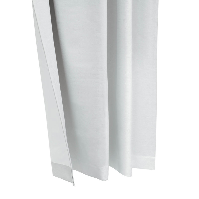 Rideau double occultant et isolant avec passe-tringle, L 52 po x L 84 po, Blanc