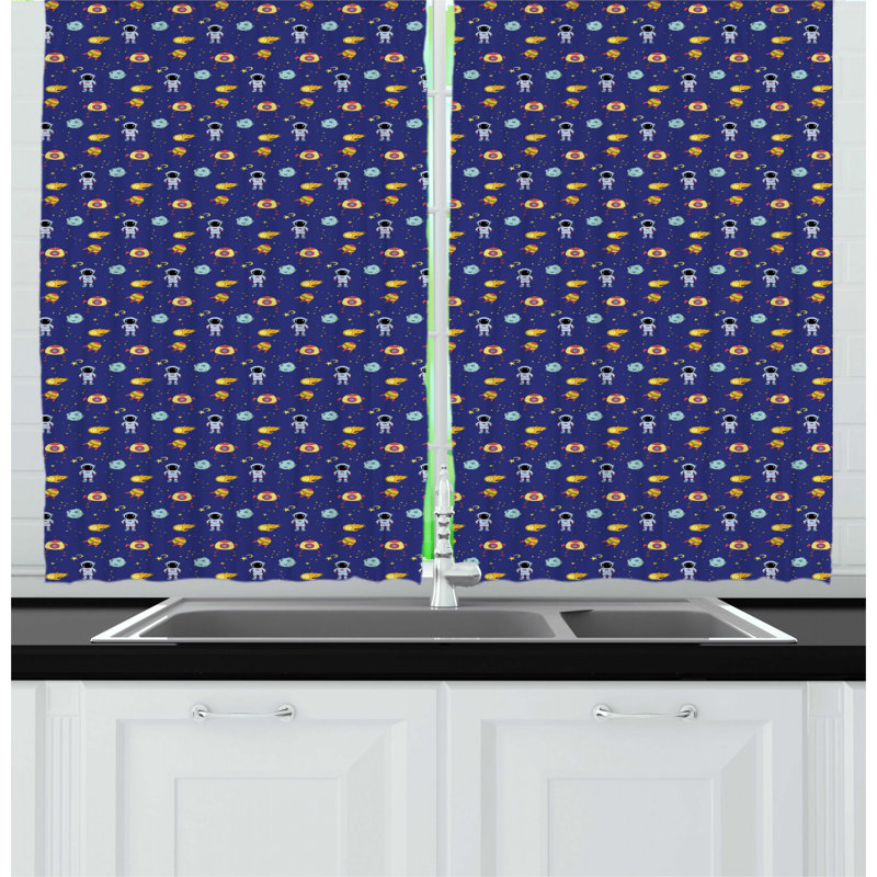 Ruffled Kitchen Curtain