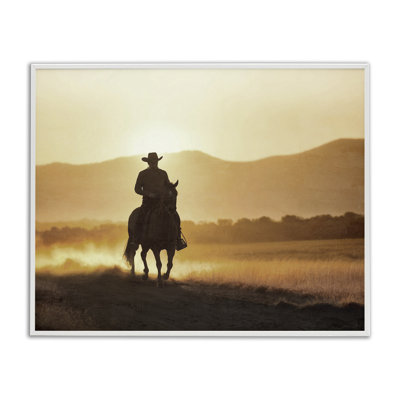 «Cowboy's Ride Home», estampe numérique, conception de Kim Allen