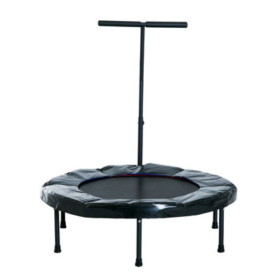 Freeport Park ft Round Fitness Trampoline with Handlebar