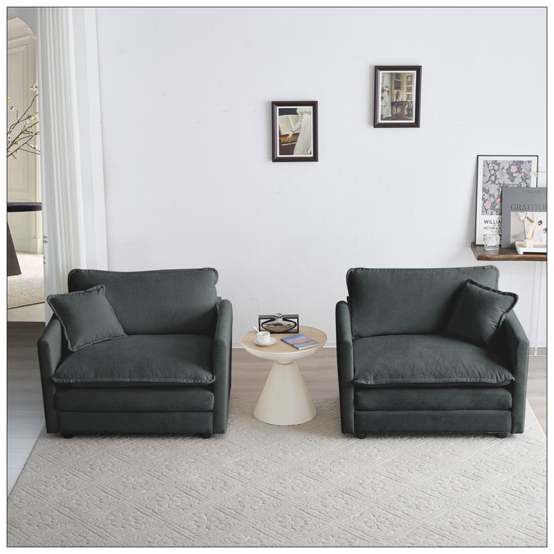 Accent Chairs For Livingroom, Gray