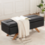 Rafa Vegan Leather Storage Ottoman