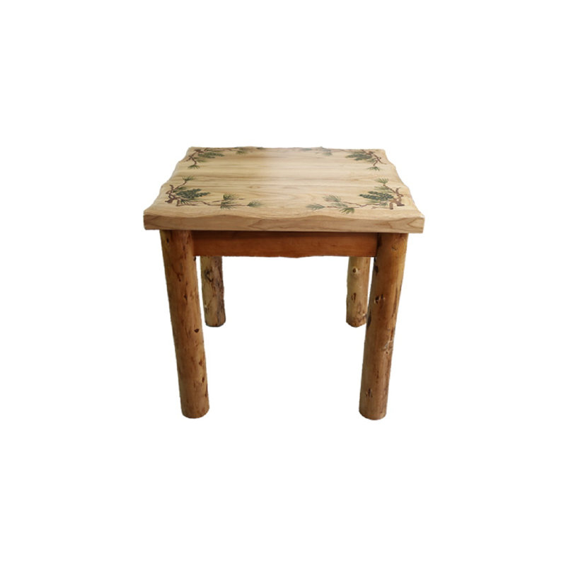 Leer Solid Wood End Table