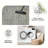 Area Rugs For Living Room, Washable Neutral Hand-Painted Floral Bedroom Rug, Vintage Distressed Non Slip Low Pile Large Carpet, Soft Retro Dining Room Office Rug-1390791120