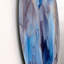Bleu et gris, art abstrait fluide de luxe III - cercle moderne en métal, art mural-68861000