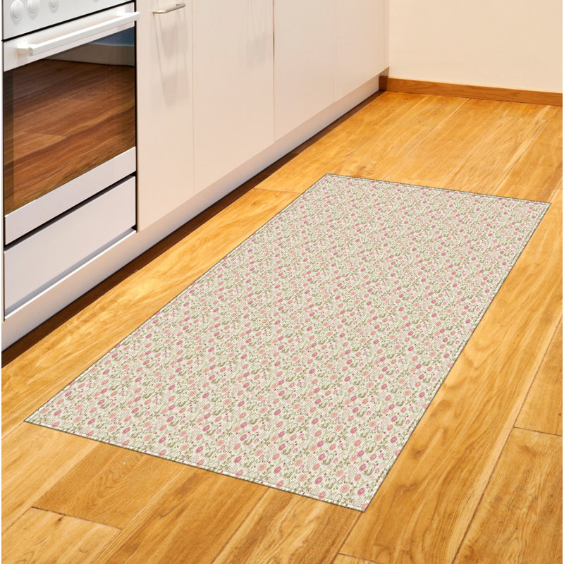 Floral High Density Long Fiber Poly Threads Decorative Area Rug Carpet, Rectangle 4' x 5'8"