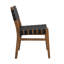 Ensemble de 2 chaises d'appoint Modern Modern, revêtement en similicuir noir, structure en bois d'hévéa massif, l 21,25 po x P 24,5 po x H 32 po