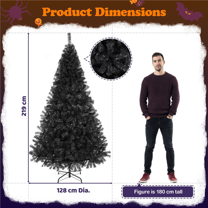 Artificial Spruce Cashmere Christmas Tree, 7'