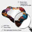Opt art kaléidoscope lumineux II - Op Art, décoration en métal - miroir mural moderne asymétrique-107246791