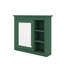 Armoire de salle de bain murale avec miroir, armoire à pharmacie 30 po x 28 po avec porte en miroir, armoire à miroir murale avec trois tablettes ouvertes-484901617