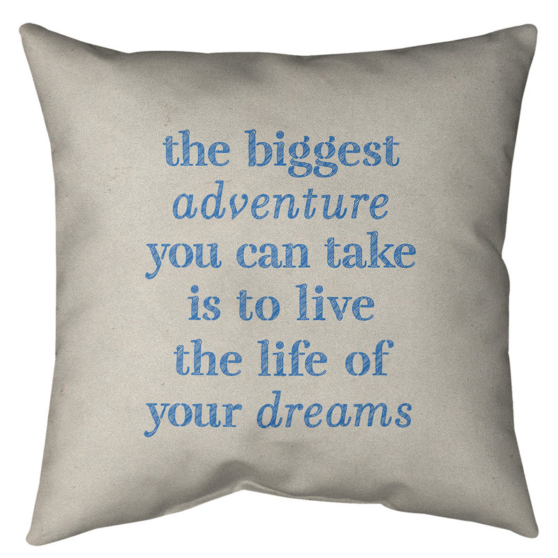 Coussin de sol, 28 po x 28 po, Blanc / Bleu