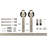 Steel Barn Door Hardware Kit Standard Single-50228553-50228554