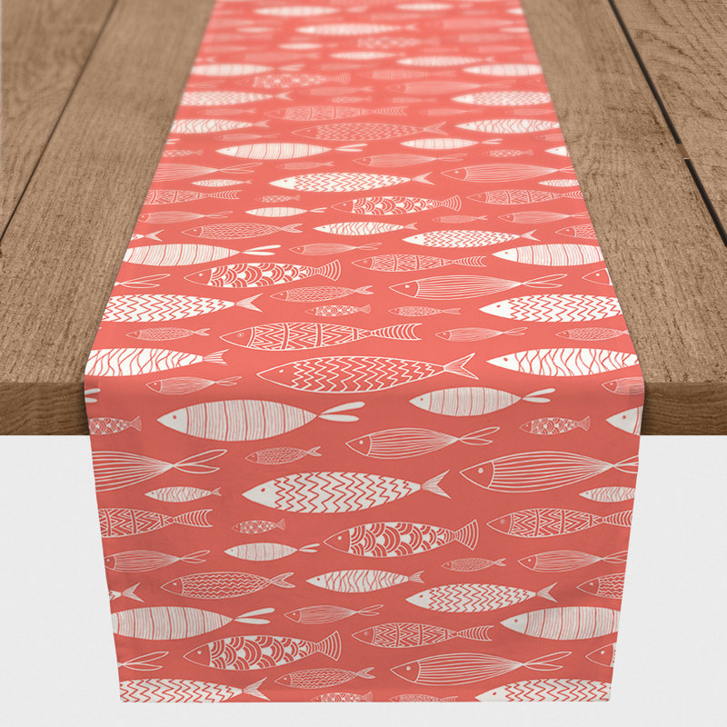 Chemin de table Anesa, Rose, 90 po x 16 po