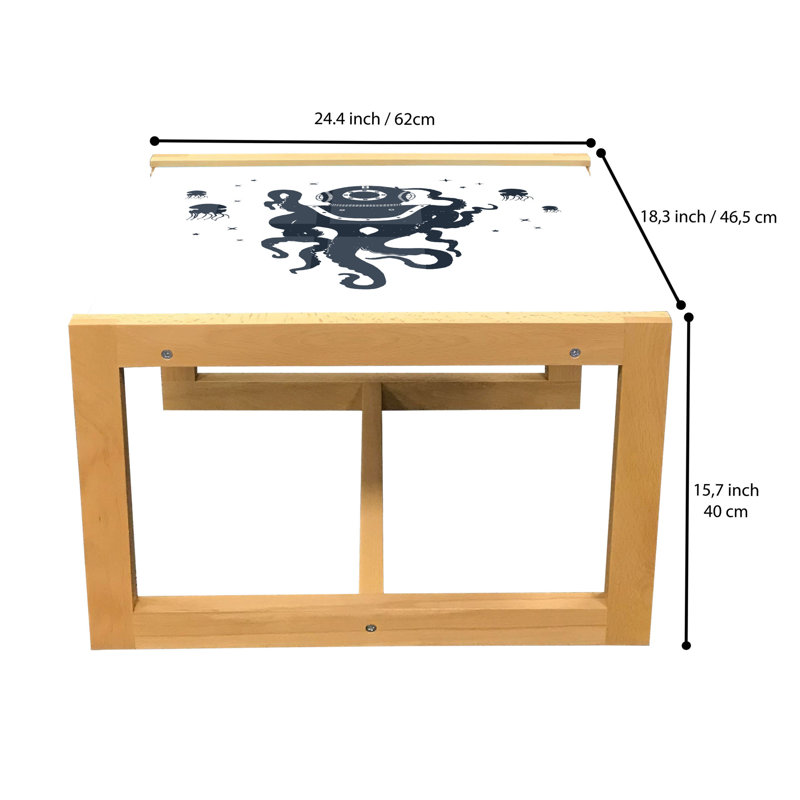 Jaloliddin Sled Coffee Table, 62cm H x 46cm W x 40cm D