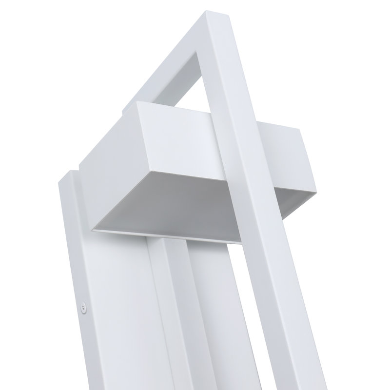 Applique murale en fer forgé Navona, Blanc, H 13,6 po x l 5,1 po x P 5,5 po